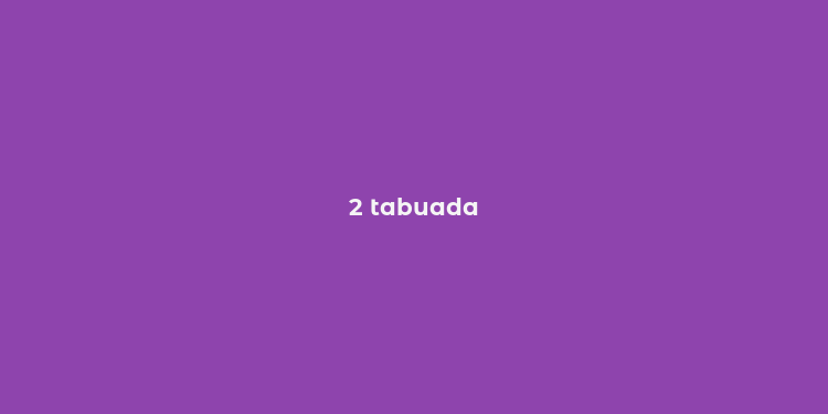 2 tabuada