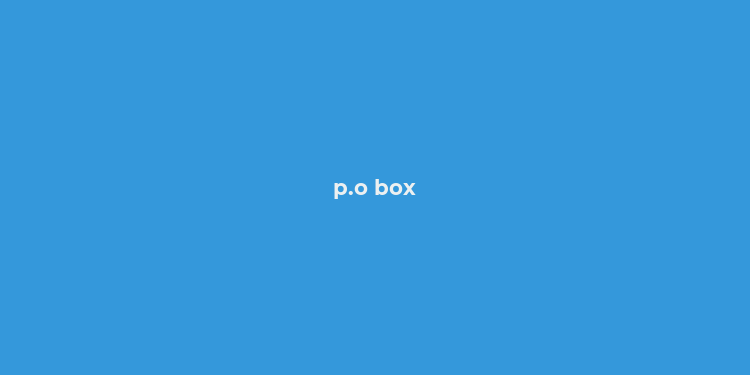 p.o box