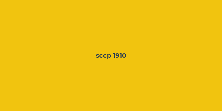 sccp 1910