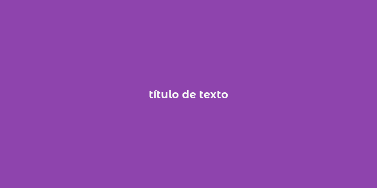 título de texto