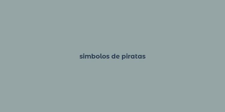 simbolos de piratas