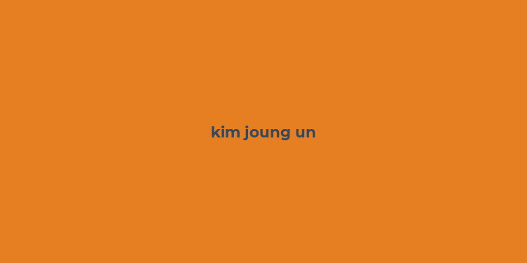 kim joung un