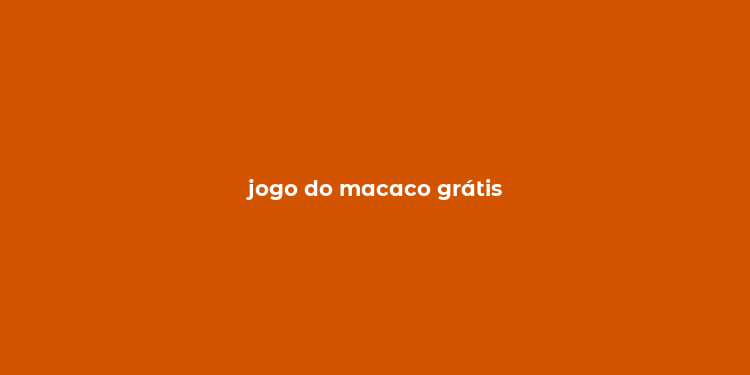 jogo do macaco grátis