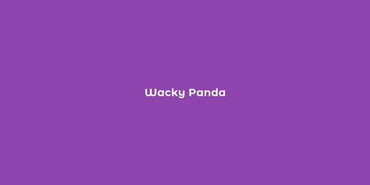 Wacky Panda