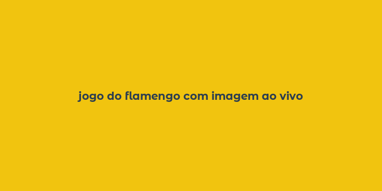 jogo do flamengo com imagem ao vivo