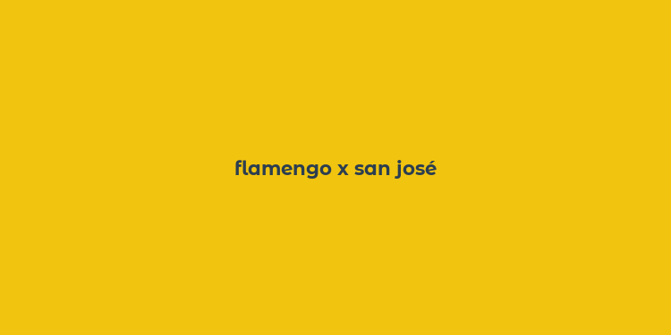 flamengo x san josé