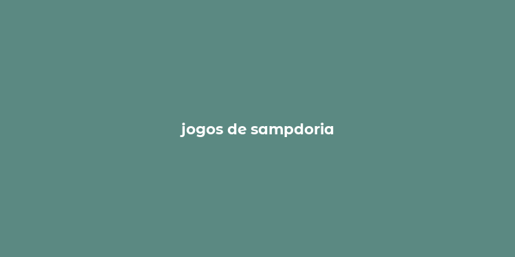 jogos de sampdoria