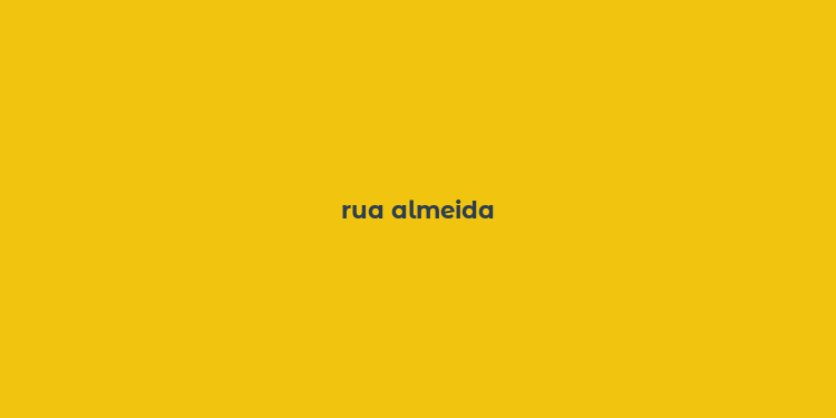 rua almeida