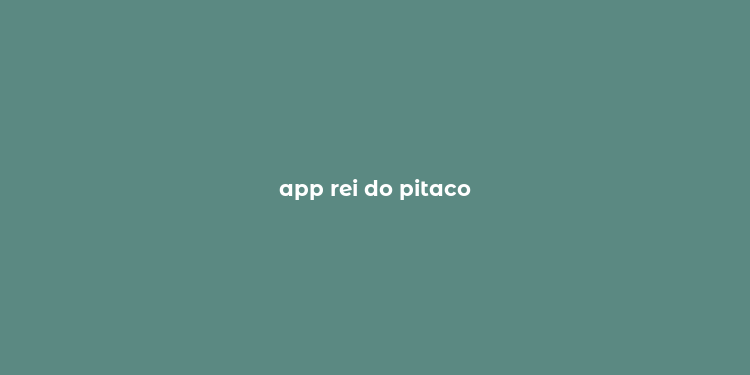 app rei do pitaco