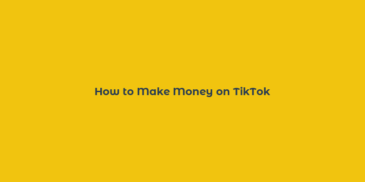 How to Make Money on TikTok