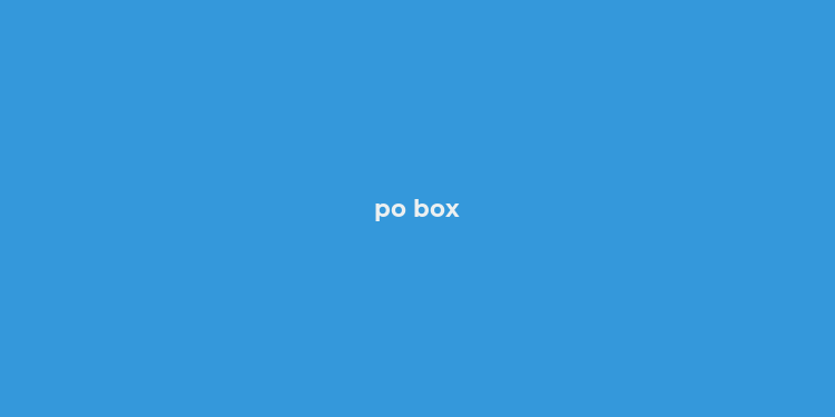 po box