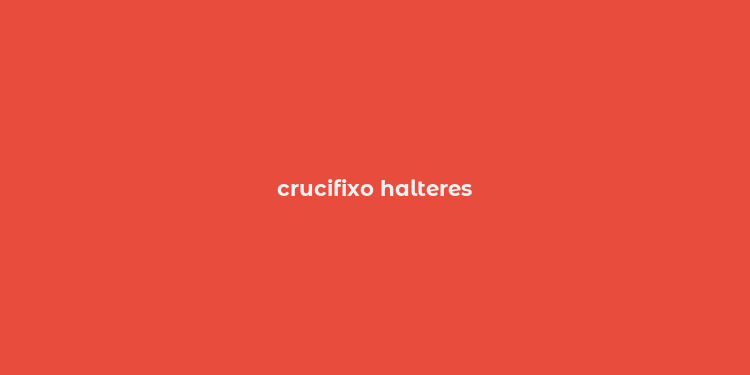 crucifixo halteres