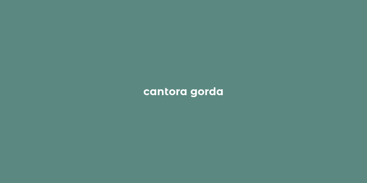 cantora gorda