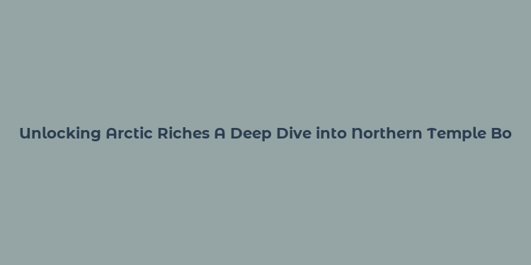 Unlocking Arctic Riches A Deep Dive into Northern Temple Bonus Buy’s Icy Adventures