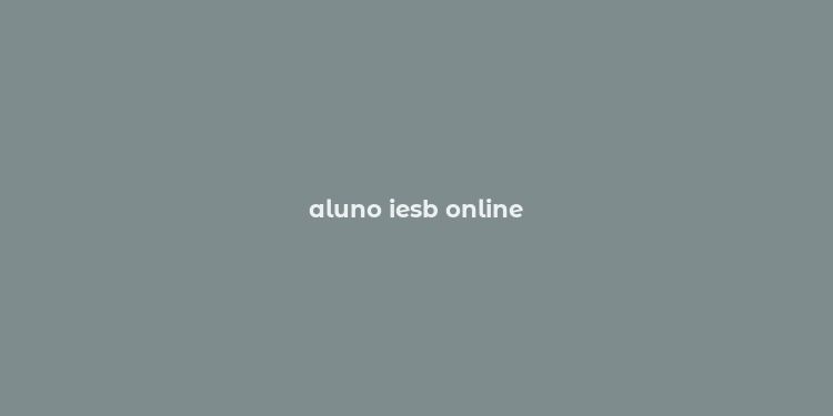 aluno iesb online