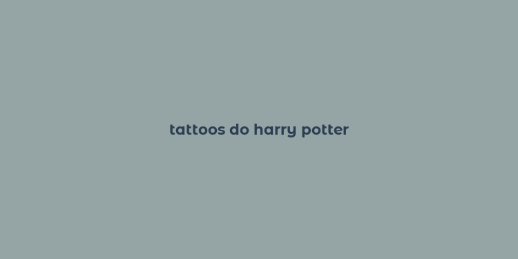 tattoos do harry potter