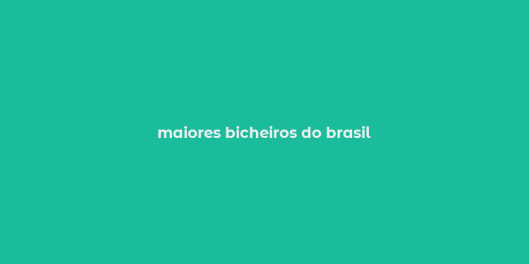 maiores bicheiros do brasil