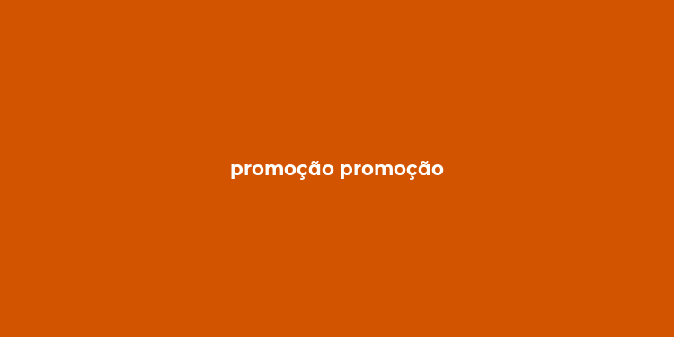 promoção promoção