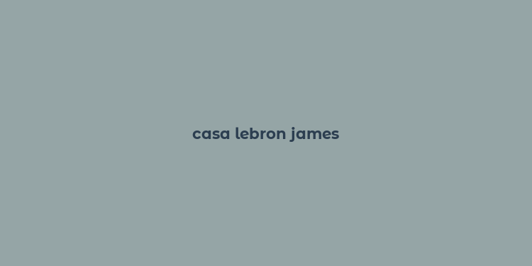 casa lebron james