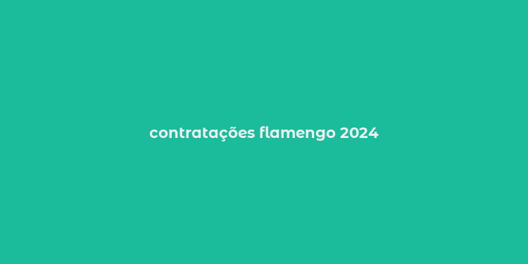 contratações flamengo 2024