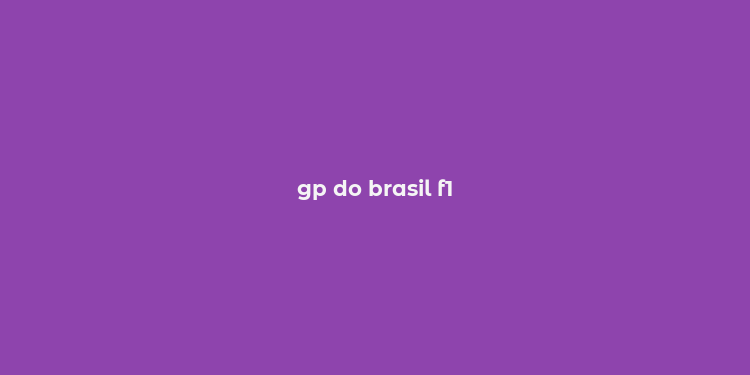 gp do brasil f1