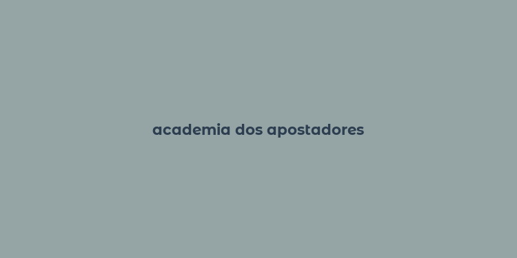 academia dos apostadores