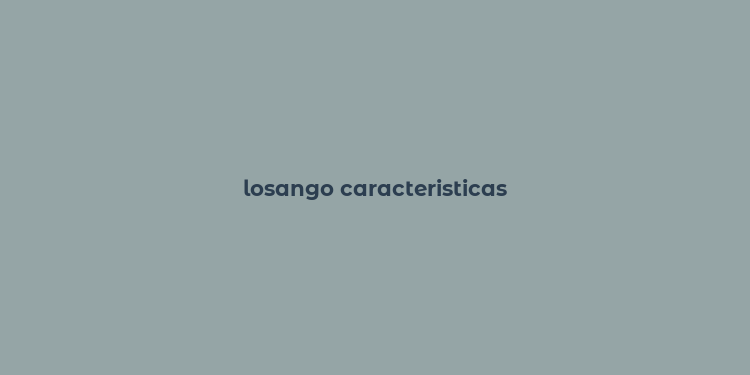 losango caracteristicas