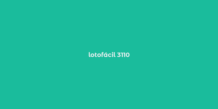 lotofácil 3110