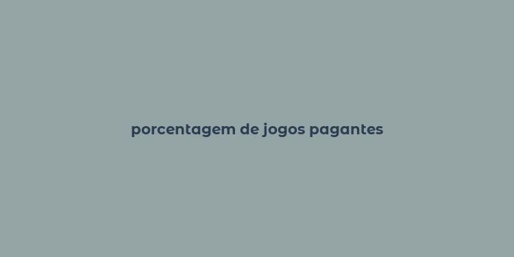 porcentagem de jogos pagantes