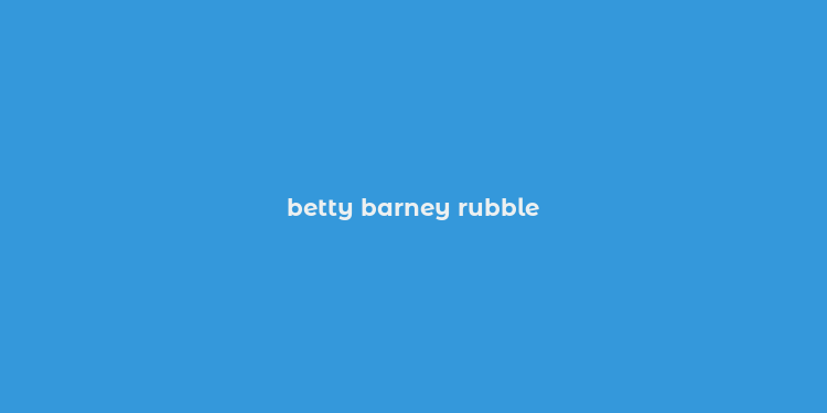 betty barney rubble