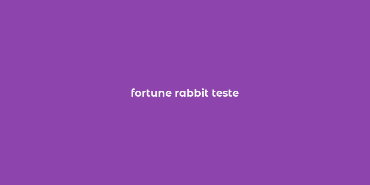 fortune rabbit teste