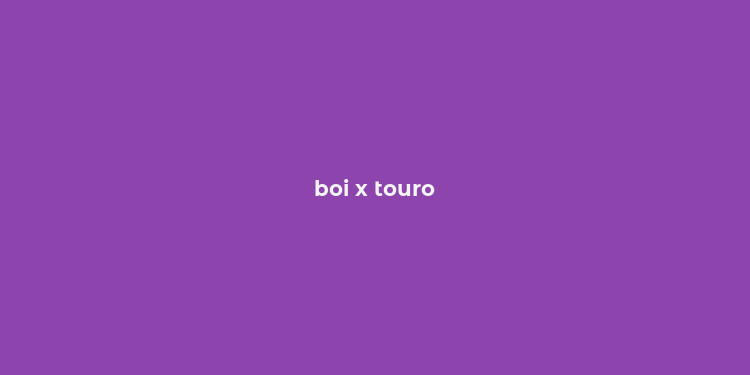 boi x touro