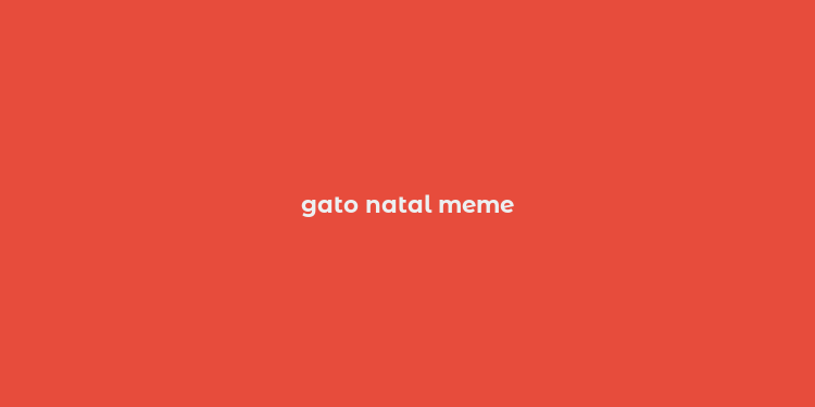 gato natal meme