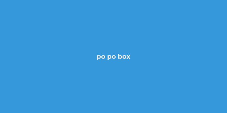 po po box