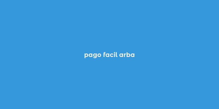 pago facil arba