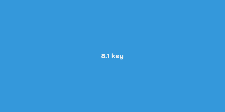 8.1 key