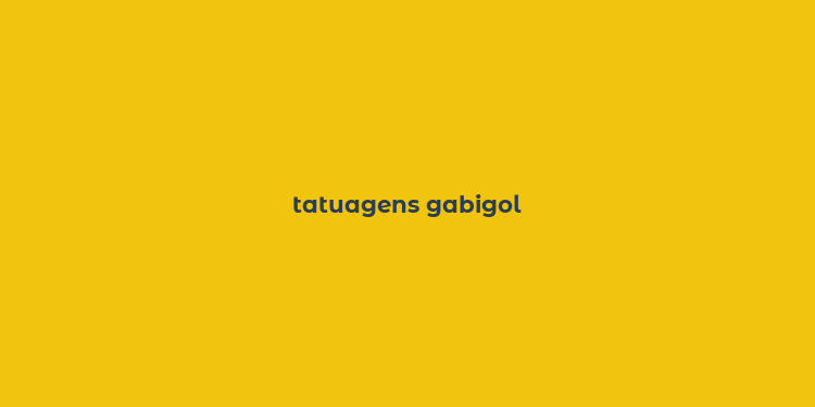 tatuagens gabigol