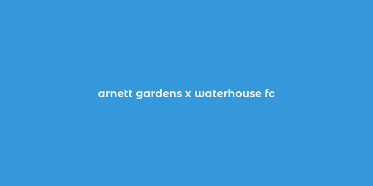 arnett gardens x waterhouse fc