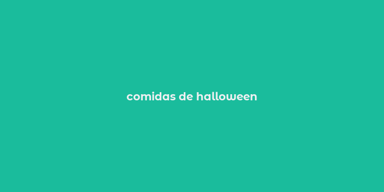 comidas de halloween