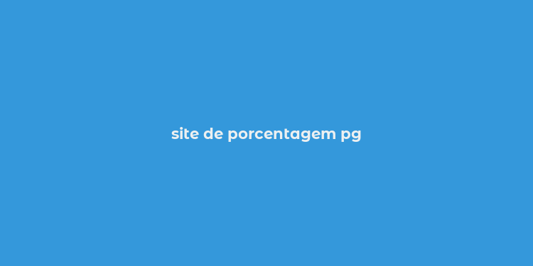 site de porcentagem pg