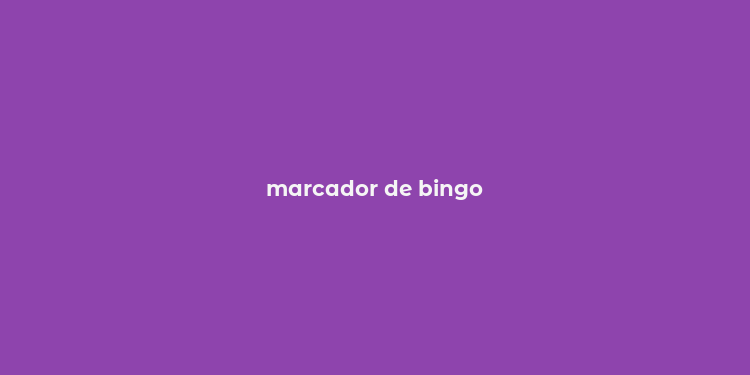 marcador de bingo