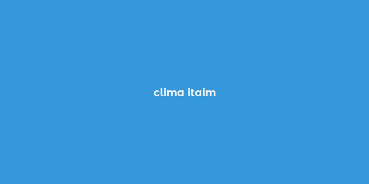 clima itaim