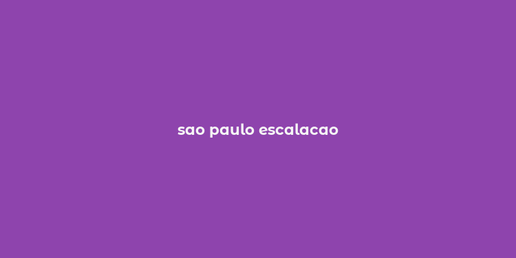 sao paulo escalacao