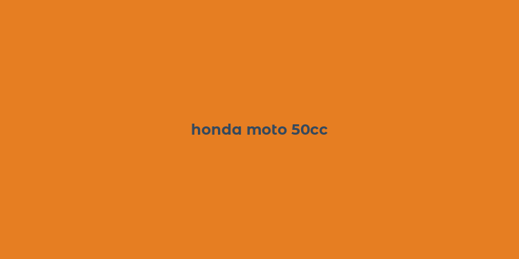 honda moto 50cc