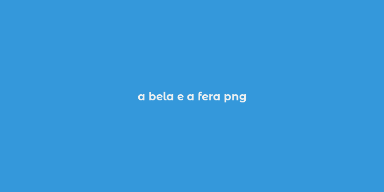 a bela e a fera png