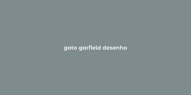 gato garfield desenho