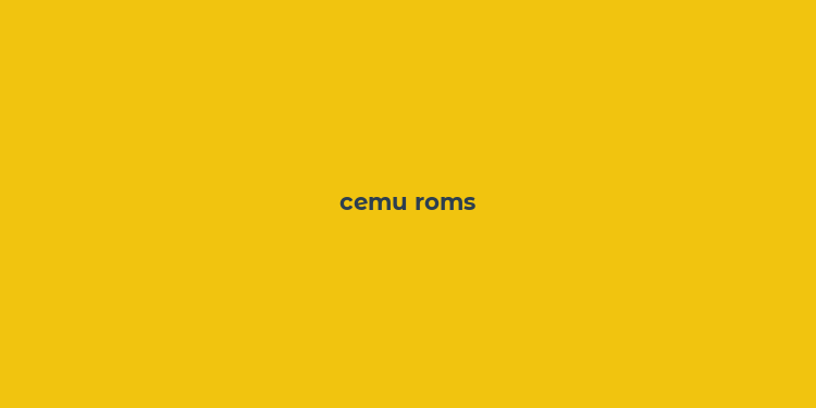 cemu roms