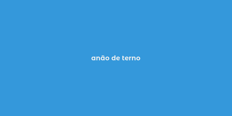 anão de terno