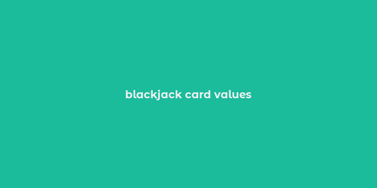 blackjack card values