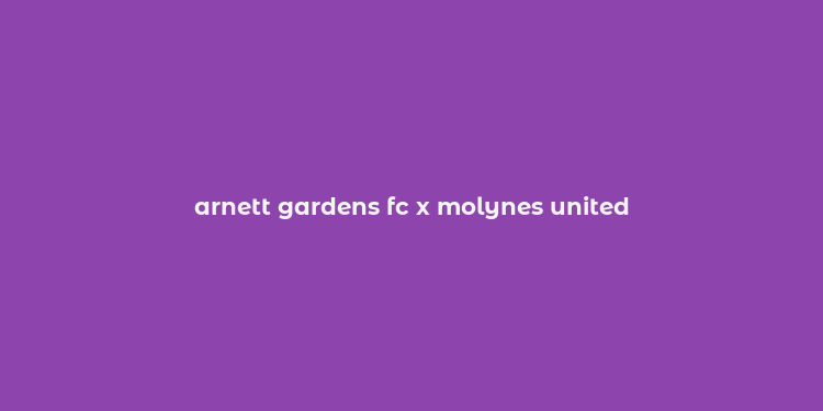 arnett gardens fc x molynes united